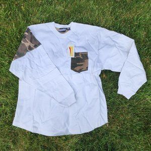 Pennant Adult Camo Billboard Long Sleeve Shirts | NWT